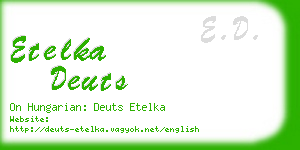 etelka deuts business card